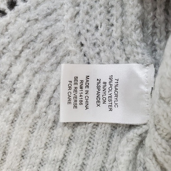 Peyton‎ Primrose Sweater Womens Size 1X Gray Knit Long Sleeve Crew Neck Pullover - Picture 6 of 7